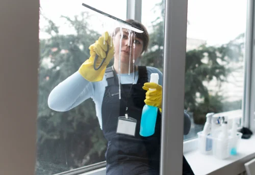 Nettoyage de vitres intérieures et extérieures à Mieuxcé
